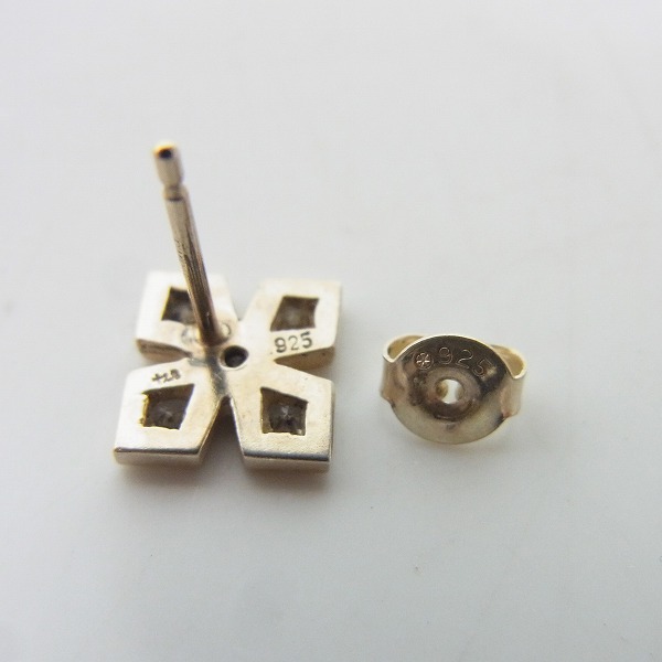 実際に弊社で買取させて頂いた【ギャラ付き】loree rodkin/ローリーロドキン プリンセスクロスピアス 両耳の画像 2枚目