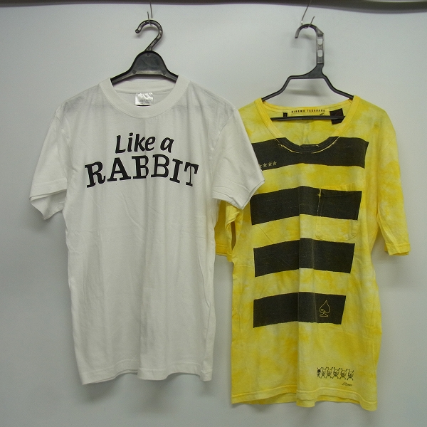 実際に弊社で買取させて頂いたHIROMU TAKAHARA/ヒロムタカハラ ロエン/Justin Davis/ジャスティンデイビス 半袖 カットソー/Tシャツ 2点セット