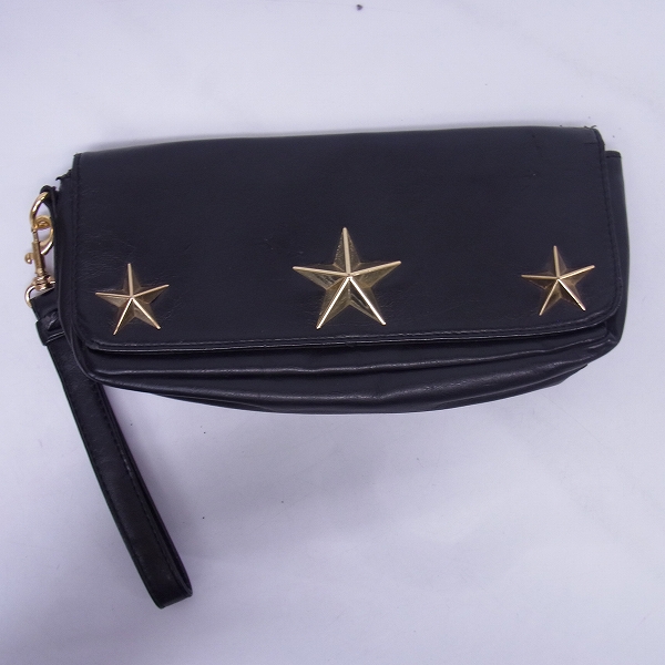 実際に弊社で買取させて頂いたGIVENCHY/ジバンシー スタッズ ポーチ 星 ブラック