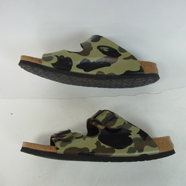 実際に弊社で買取させて頂いたBIRKENSTOCK × A BATHING APE /ビルケンシュトック×エイプ tatami/タタミ 830901/44の画像 3枚目