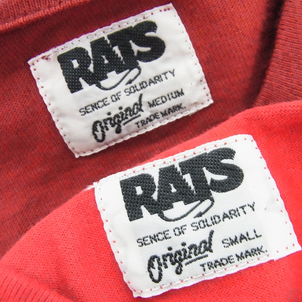 実際に弊社で買取させて頂いたRats/ラッツ プリント 半袖 Tシャツ/ポケT 4点セット S/Mの画像 2枚目