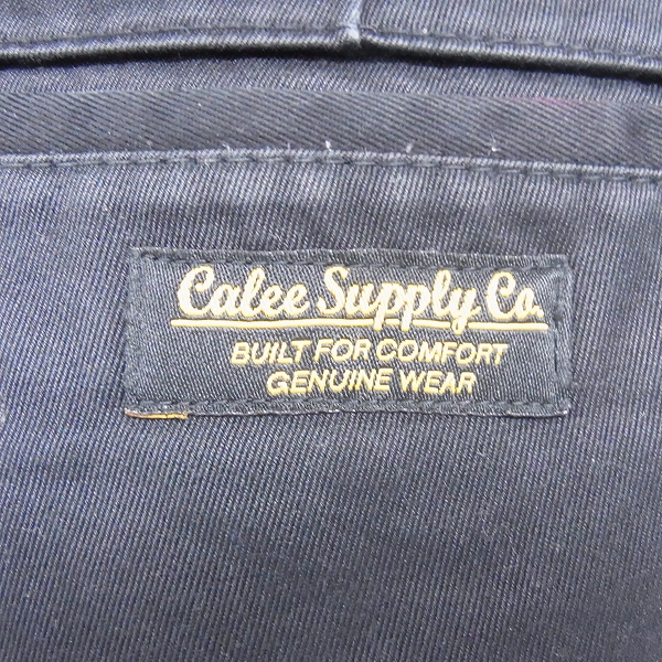 実際に弊社で買取させて頂いたCALEE/キャリー GENUINE WEAR ブラック ワークパンツ/Mの画像 2枚目