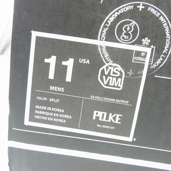 実際に弊社で買取させて頂いた【観賞用】visvim×good enough/ビズビム×グッドイナフ polkeポルケスエードスニーカー/G002-01/11の画像 9枚目