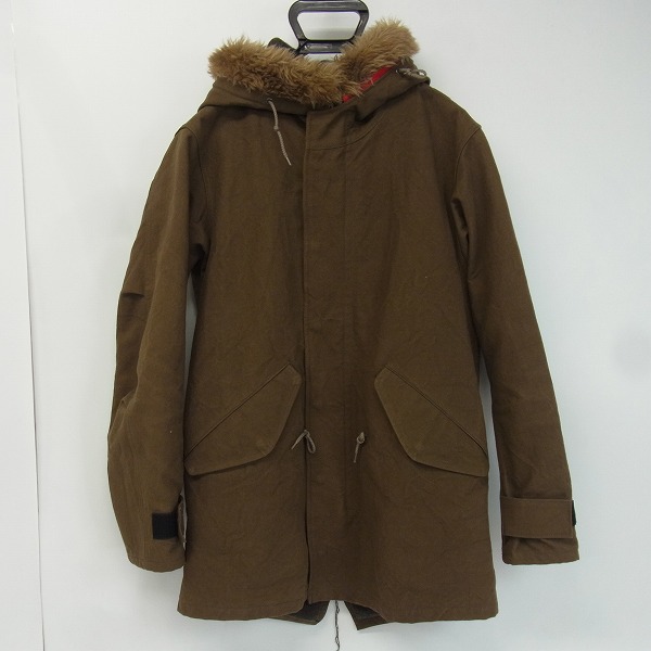 実際に弊社で買取させて頂いたBLUEBLUE/ブルーブルー /ハリウッドランチマーケット モッズコート 裏地迷彩/カモフラ L