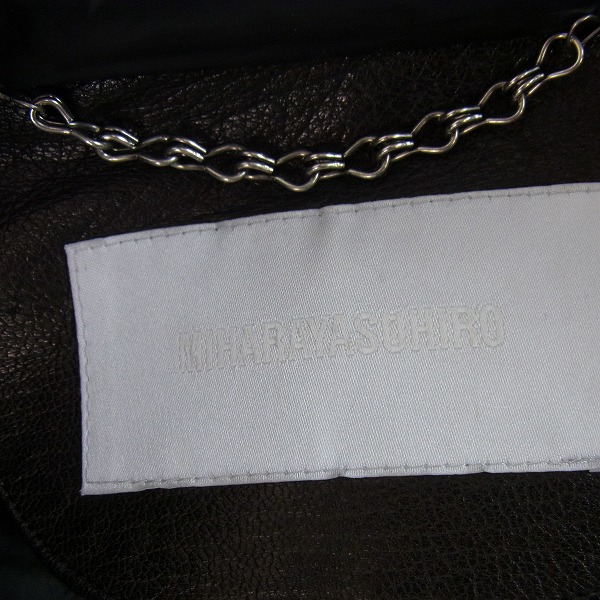 実際に弊社で買取させて頂いたMIHARA YASUHIRO/ミハラヤスヒロ 2WAY/レザー切替ダウンジャケット Sの画像 2枚目