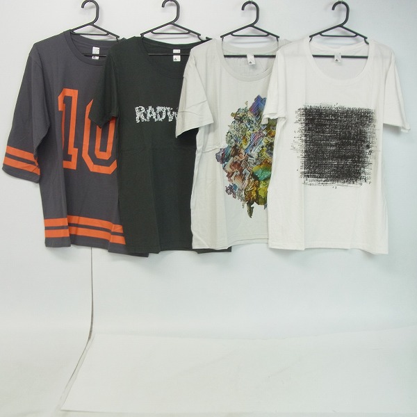 実際に弊社で買取させて頂いたRADWIMPS/ラッドウィンプス LUCK'A 10th ANNIVERSARY等 バンドTシャツ XL/4点セット