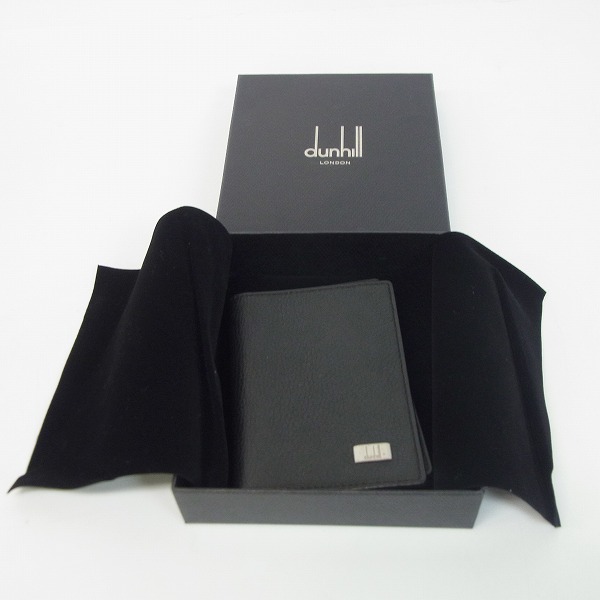 実際に弊社で買取させて頂いたdunhill/ダンヒル レザー カードケース/名刺入れ ブラックの画像 7枚目