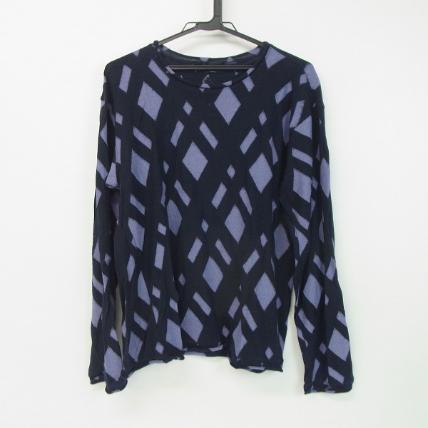 実際に弊社で買取させて頂いたGIORGIO ARMANI/ジョルジオアルマーニ BORGO 21/ボルゴ21 格子柄 デザイン コットン ニット/50