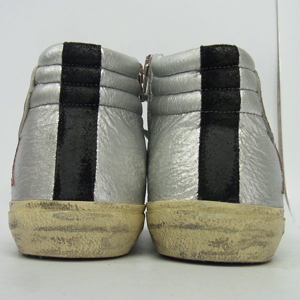 実際に弊社で買取させて頂いたGOLDEN GOOSE/ゴールデングース  GGDB-SLIDE /スライド USED加工 サイドジップ スニーカー GARWS595/37の画像 1枚目