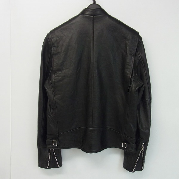 実際に弊社で買取させて頂いたSchott×EDIFICE/ショット×エディフィス シングルライダースジャケット ラムスキン/羊革 3161059/Lの画像 1枚目