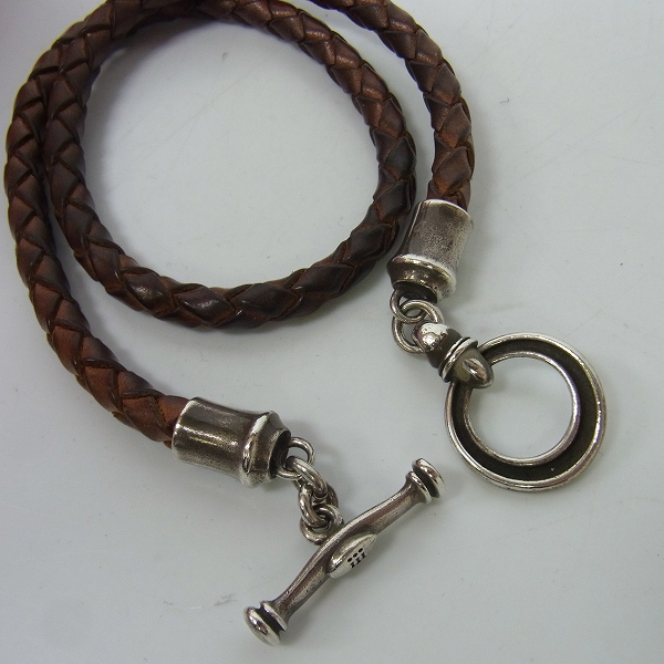 実際に弊社で買取させて頂いたDr MONROE/ドクターモンロー レザーブレスレット RE-15-SVの画像 4枚目