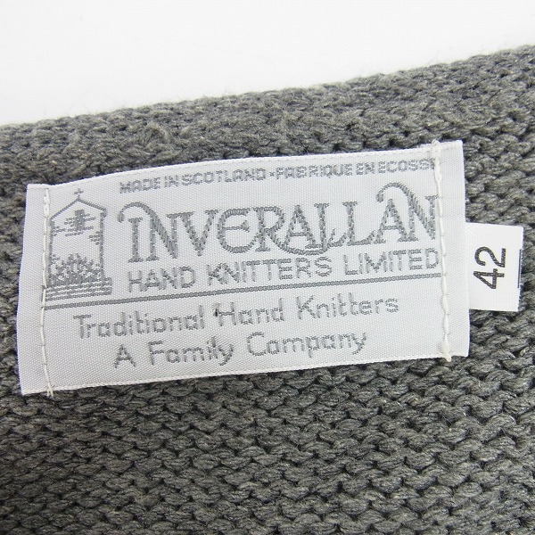 実際に弊社で買取させて頂いたINVERALLAN/インバーアラン コットンニットセーター 42の画像 2枚目