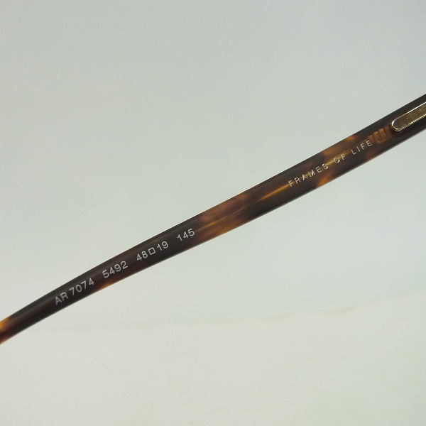 実際に弊社で買取させて頂いたGIORGIO ARMANI/ジョルジオアルマーニ デミ柄 メガネ AR7074-5492の画像 3枚目