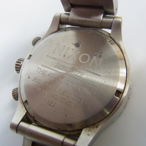 実際に弊社で買取させて頂いたNIXON/ニクソン 42-20 Chrono 腕時計 A037-000【動作未確認】の画像 3枚目