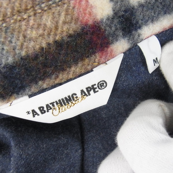 A BATHING APE/アベイシングエイプ 08AW チェック Pコート Mの買取実績