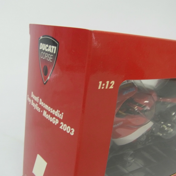 実際に弊社で買取させて頂いたMINICHAMPS/ミニチャンプス 1/12 DUCATI Desmosedici Troy Bayliss Moto GP 2003/ドゥカティ の画像 4枚目