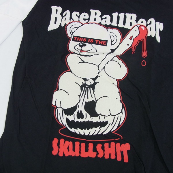 実際に弊社で買取させて頂いたBaseballbear/ベースボールベアー SKULLSHITコラボ ラグラン/BUDOKAN等 バンドTシャツ L/4点セットの画像 5枚目