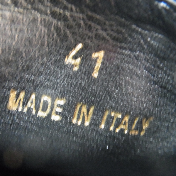 実際に弊社で買取させて頂いたJIMMY CHOO/ジミーチュウ スタッズ付スリッポンシューズ 黒赤/41の画像 5枚目