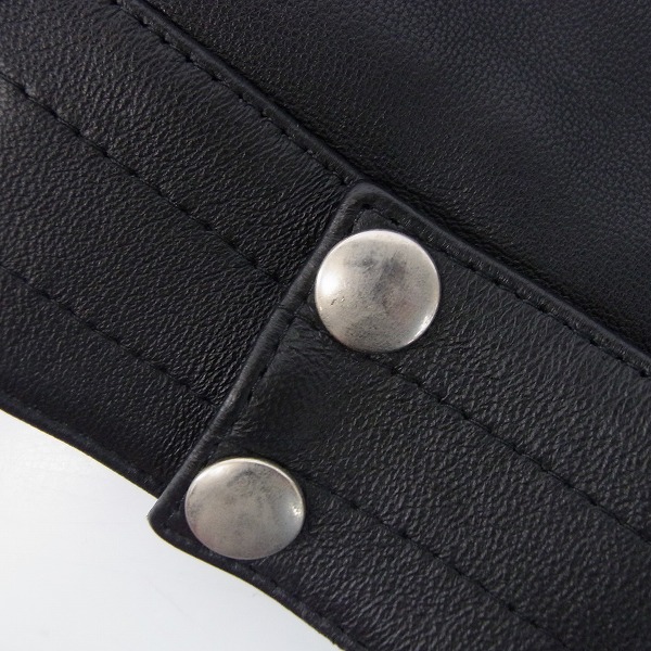 実際に弊社で買取させて頂いたuniform experiment JAMES GROSE/ジェームスグロース スタッズ ダブルライダース UE-170008/1の画像 5枚目