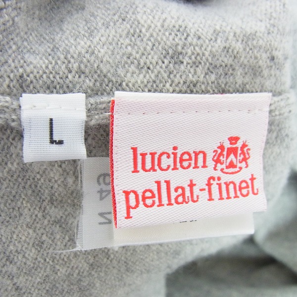 実際に弊社で買取させて頂いたlucien pellat-finet/ルシアンペラフィネ カシミヤ カーディガン/Lの画像 2枚目