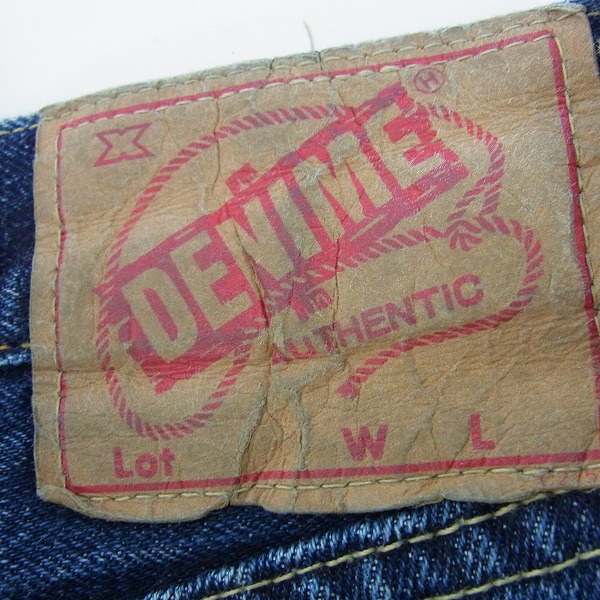 実際に弊社で買取させて頂いたDENIME/ドゥニーム インディゴ デニムパンツ 34の画像 3枚目