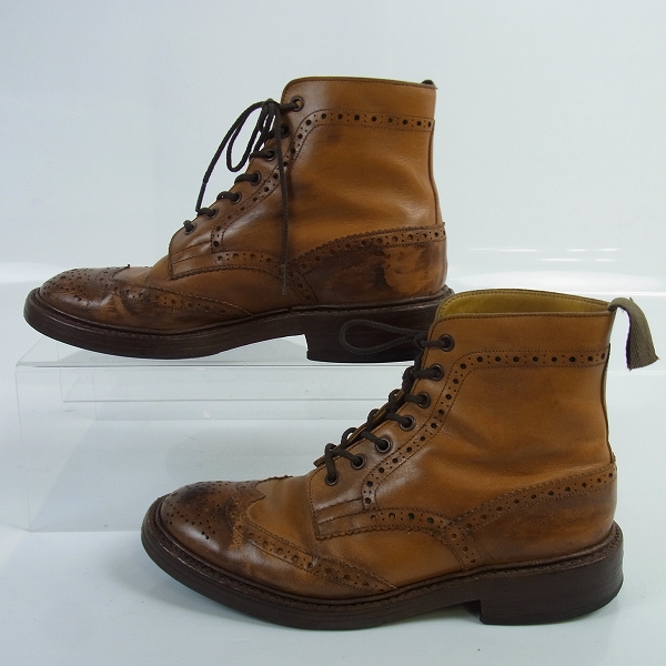 実際に弊社で買取させて頂いたTrickers/トリッカーズ カントリーブーツ/ウィングチップブーツ/M2508/7.5の画像 3枚目