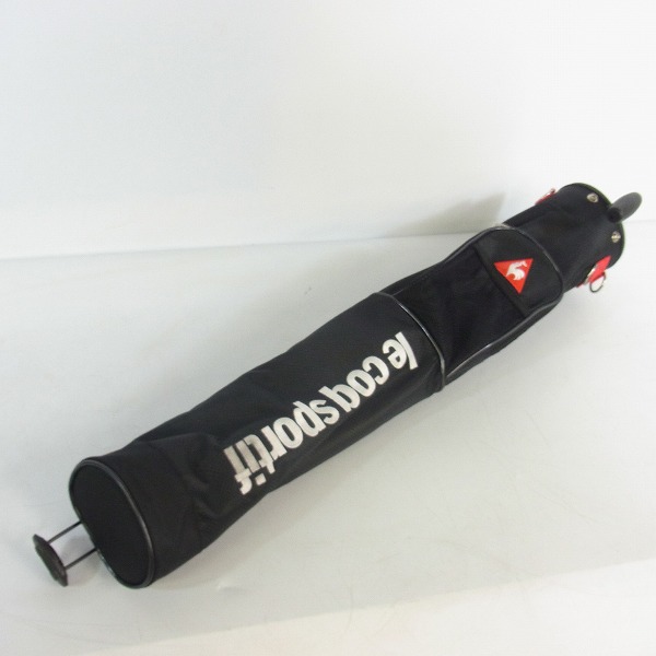 実際に弊社で買取させて頂いた★【フード欠品】le coq sportif/ルコック セルフスタンドクラブケース QQ5050 2017年モデル 47インチ対応 ブラックの画像 1枚目