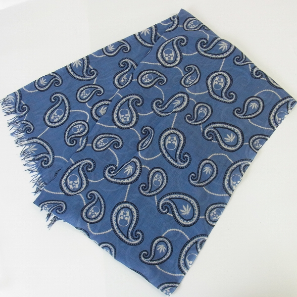 実際に弊社で買取させて頂いたlucien pellat-finet/ルシアンペラフィネ カシミヤ ペイズリー ストールの画像 1枚目