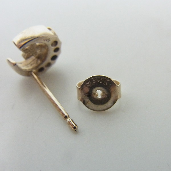 実際に弊社で買取させて頂いたLoree Rodkin/ローリーロドキン ハーフムーンインスターピアス 両耳 の画像 2枚目