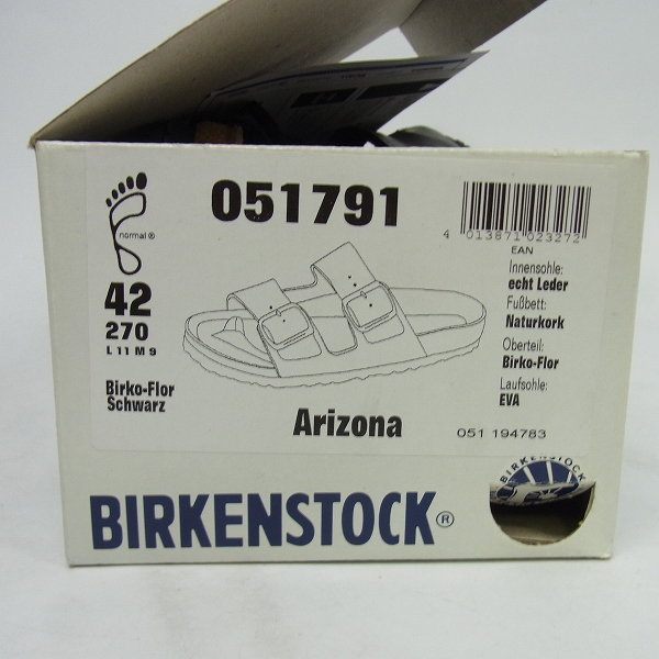 実際に弊社で買取させて頂いたBIRKENSTOCK/ビルケンシュトック Arizona/アリゾナ サンダル 051791/27の画像 6枚目