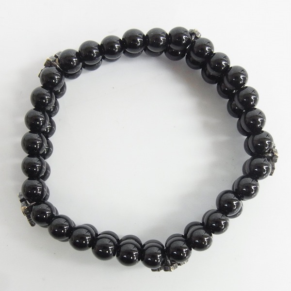 実際に弊社で買取させて頂いた【ギャラ付き】Loree Rodkin/ローリーロドキン ダブルビーズブレスレット オニキス/クロスの画像 2枚目