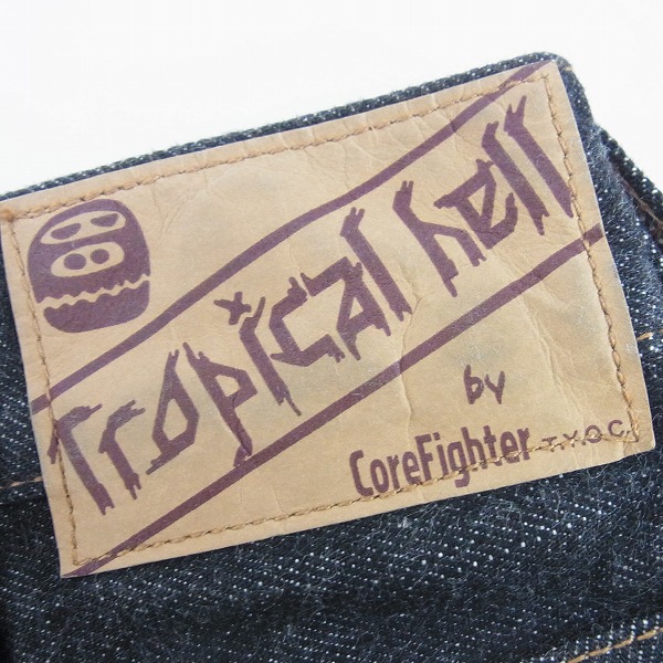 実際に弊社で買取させて頂いたCOREFIGHTER/コアファイター TROPICAL HELL/トロピカル ヘル デニムパンツ Size:M(34)の画像 5枚目