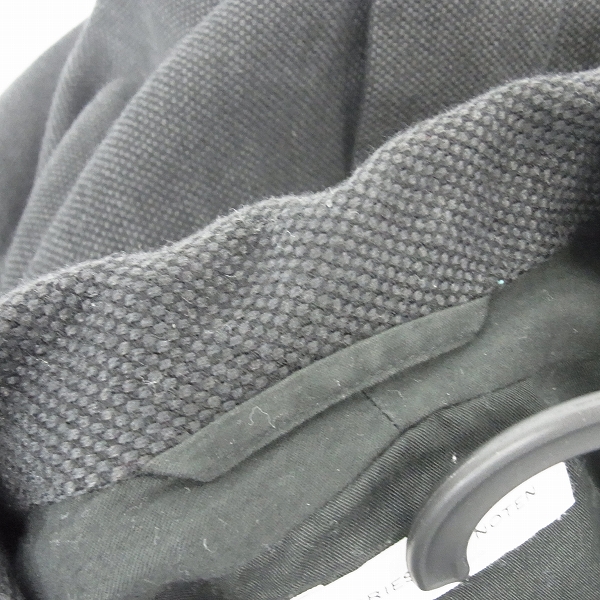 実際に弊社で買取させて頂いたDRIES VAN NOTEN/ドリスヴァンノッテン ウール紺ミリタリージャケット/Mの画像 4枚目