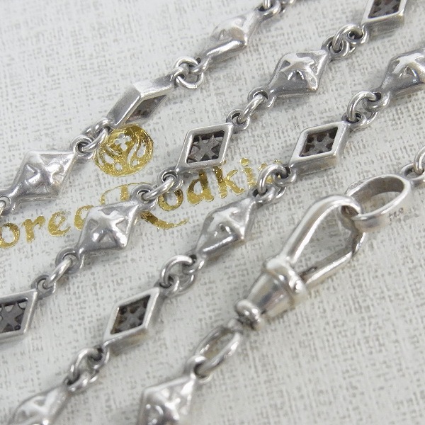 実際に弊社で買取させて頂いた【ギャラ付き】Loree Rodkin/ローリーロドキン ミックスダイヤモンドシェイプクロスチェーン 50㎝