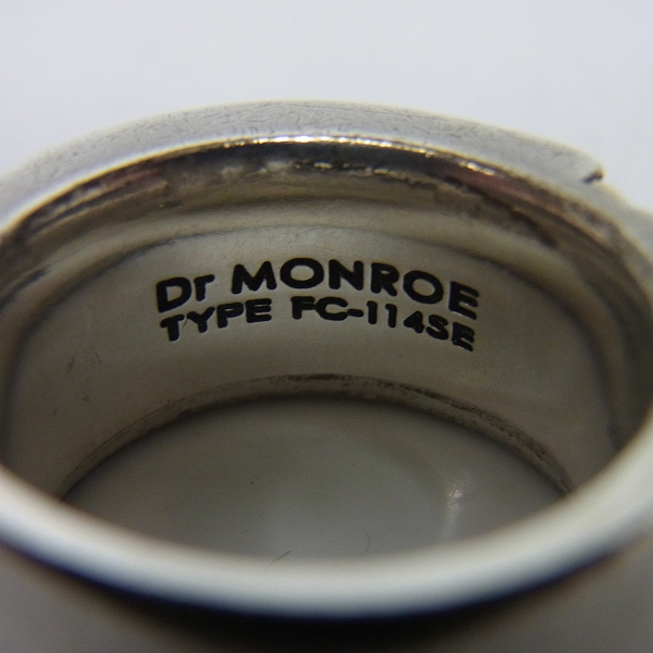実際に弊社で買取させて頂いたDr MONROE/ドクターモンロー スカルリング SV925×K18 FC-114SE 15号の画像 4枚目