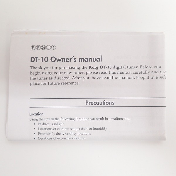実際に弊社で買取させて頂いたKORG/コルグ ギター/ベース用 デジタルチューナー DT-10の画像 8枚目
