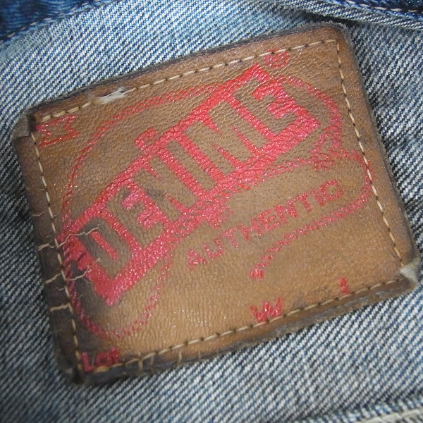 実際に弊社で買取させて頂いたDENIME/ドゥニーム インディゴ デニムジャケット XLの画像 2枚目