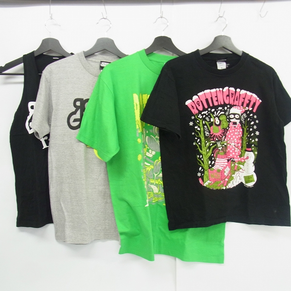 実際に弊社で買取させて頂いたROTTENGRAFFTY/ロットングラフティー バンドTシャツ/ベースボールシャツ/タンクトップ 8点セットの画像 1枚目