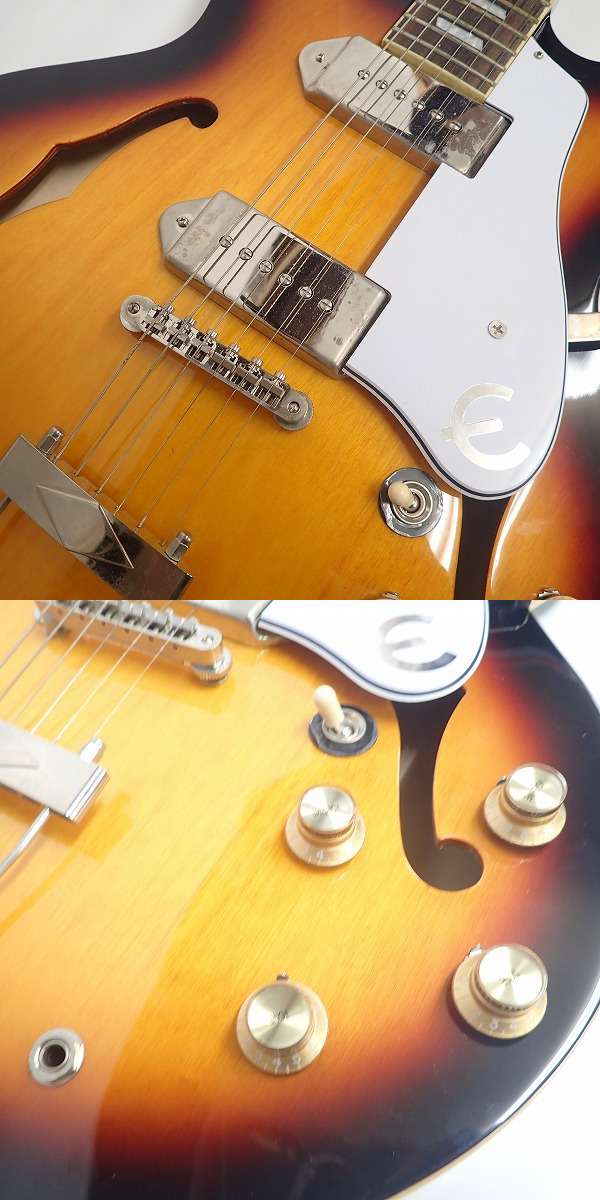 実際に弊社で買取させて頂いた★Epiphone/エピフォン CASINO/カジノ E230TD INSPIRED BY John Lennon フルアコースティックギターの画像 4枚目