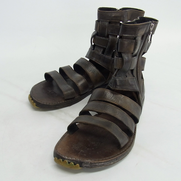 実際に弊社で買取させて頂いたMIHARAYASUHIRO/ミハラヤスヒロ　グラディエーターサンダル/サイドジップ/27