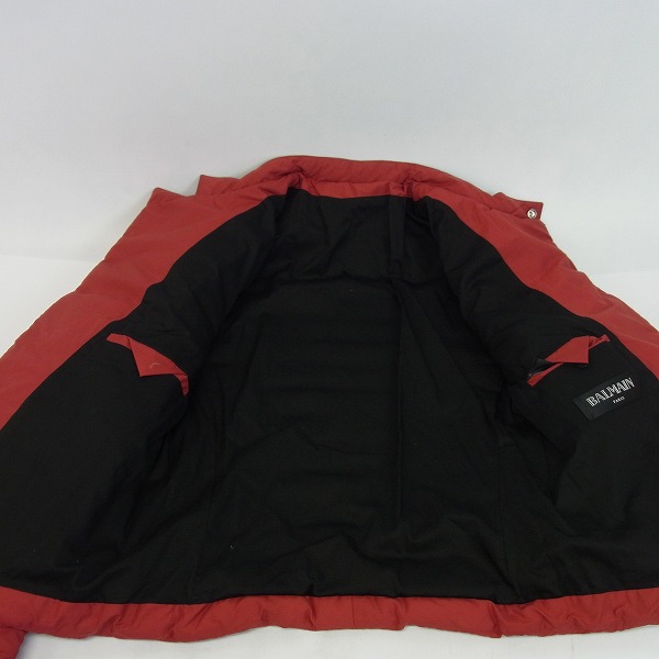 実際に弊社で買取させて頂いたBALMAIN/バルマン 15AW バイカー ダウンジャケット W5HT843B923/Sの画像 7枚目