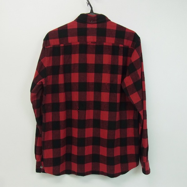 実際に弊社で買取させて頂いたSOPHNET./ソフネット ダメージ フランネル チェックシャツ SOPH-178063/Lの画像 1枚目