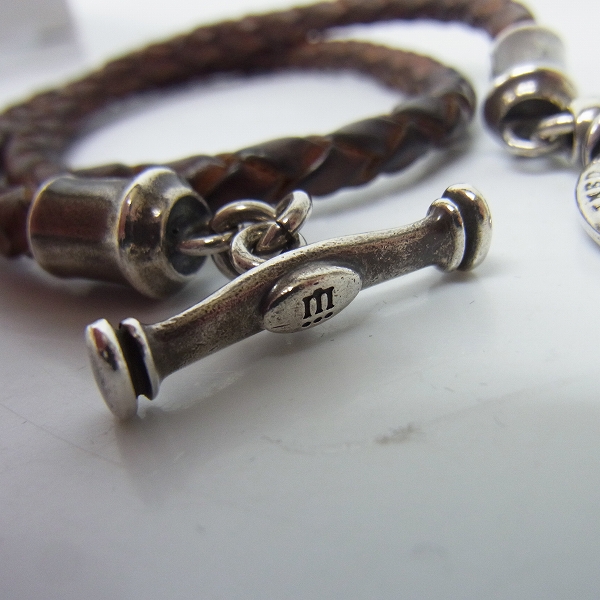 実際に弊社で買取させて頂いたDr MONROE/ドクターモンロー レザーブレスレット RE-15-SVの画像 3枚目