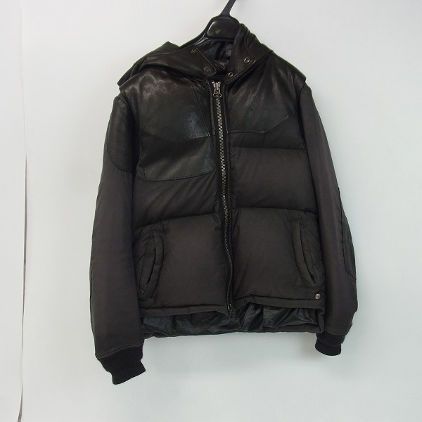 実際に弊社で買取させて頂いたMIHARA YASUHIRO/ミハラヤスヒロ 2WAY/レザー切替ダウンジャケット S