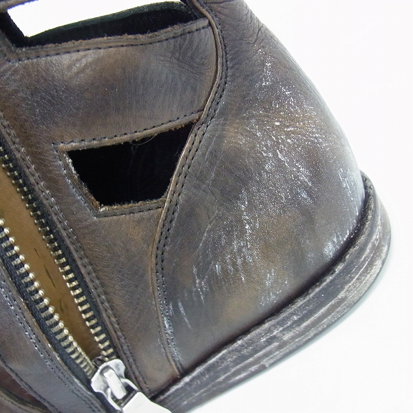 実際に弊社で買取させて頂いたMIHARAYASUHIRO/ミハラヤスヒロ　グラディエーターサンダル/サイドジップ/27の画像 5枚目