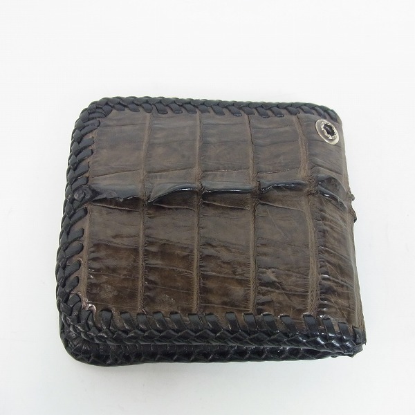 実際に弊社で買取させて頂いたSTANLEY GUESS/スタンリーゲス クロコダイル 2つ折り財布/ウォレットの画像 1枚目