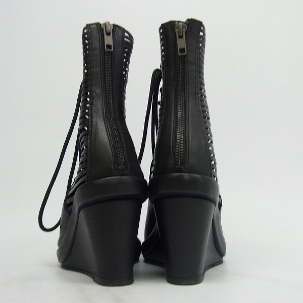 実際に弊社で買取させて頂いたANN DEMEULEMEESTER/アンドゥムルメステール グラディエーター ウェッジ パンプス 37の画像 1枚目