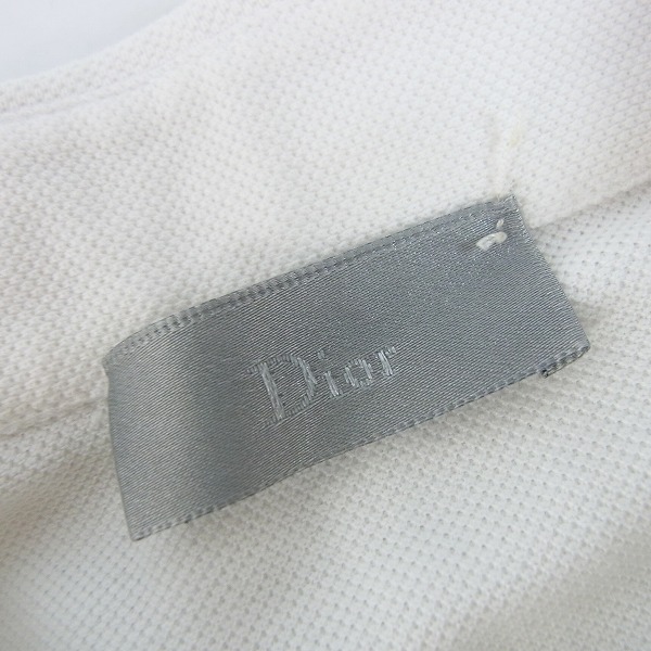 実際に弊社で買取させて頂いたDior homme/ディオールオム 蜂/Bee刺繍 無地 ポロシャツ/52の画像 2枚目