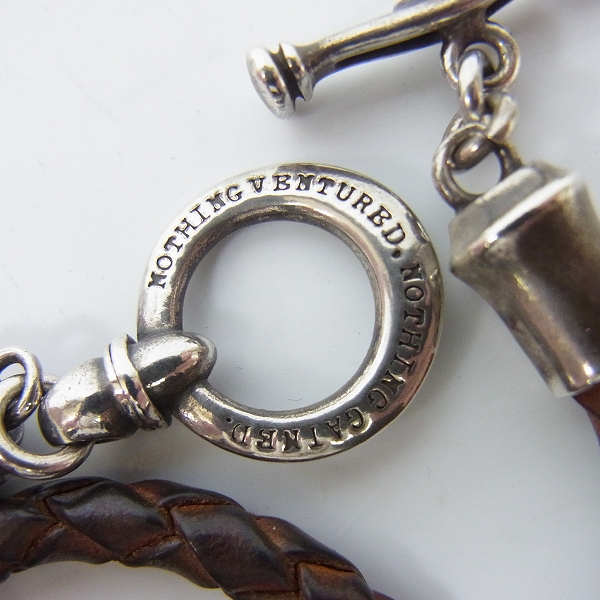 実際に弊社で買取させて頂いたDr MONROE/ドクターモンロー レザーブレスレット RE-15-SVの画像 2枚目