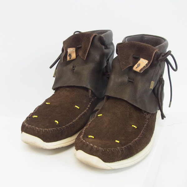 実際に弊社で買取させて頂いたvisvim/ビズビム FBT LHAMO COYOTE-FOLK/ラモコヨーテフォーク スエードモカシンブーツ/11